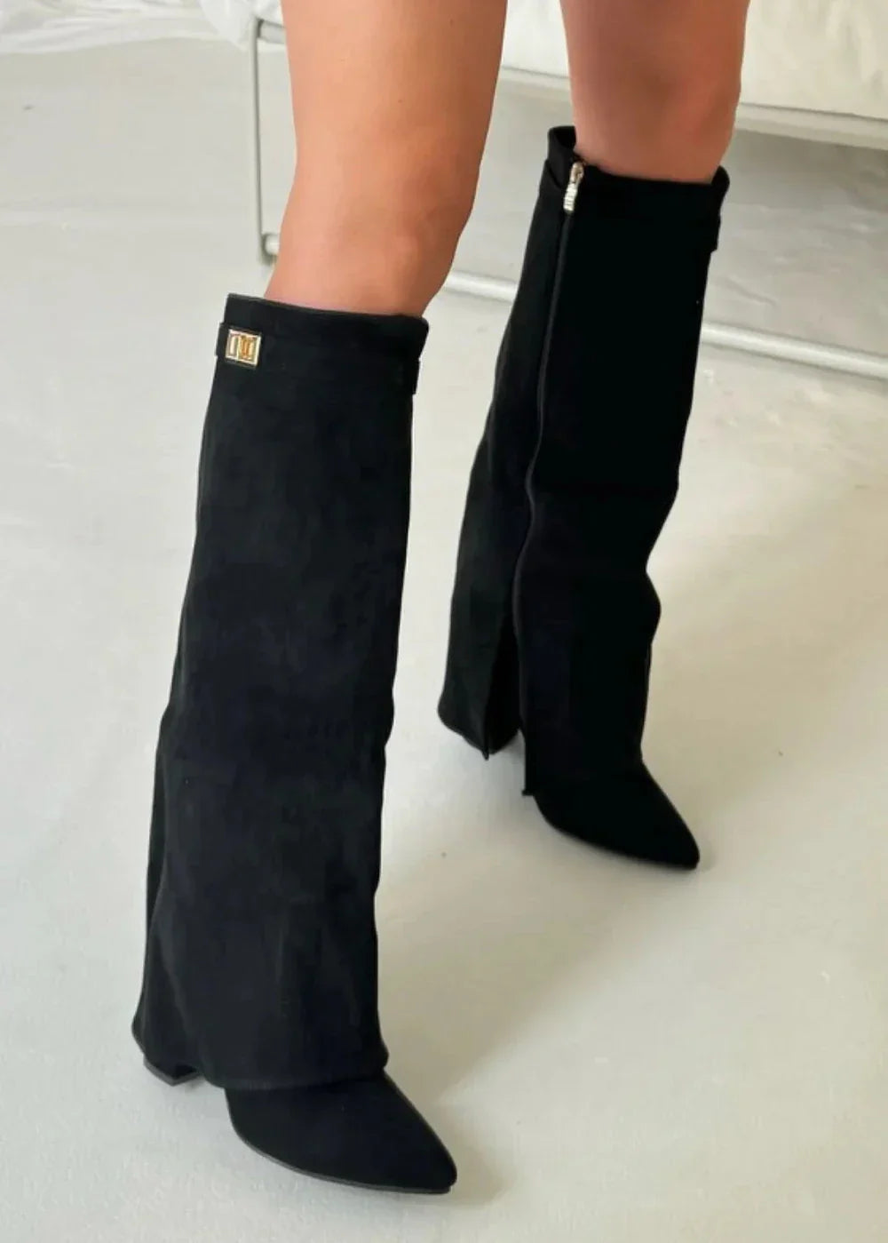 Lavista Suede knee high boots - Black