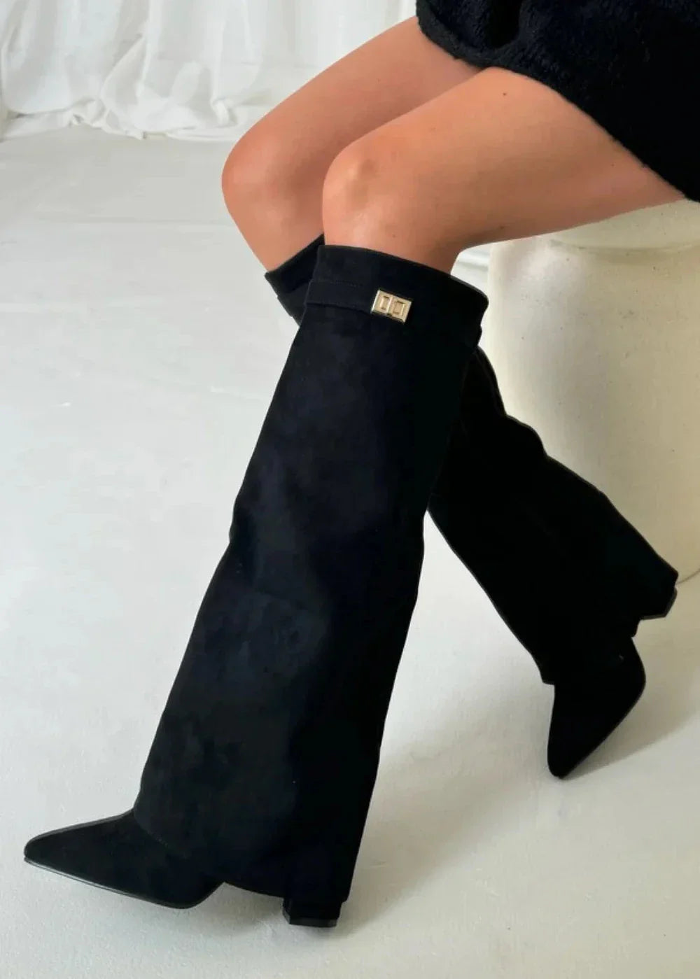 Lavista Suede knee high boots - Black